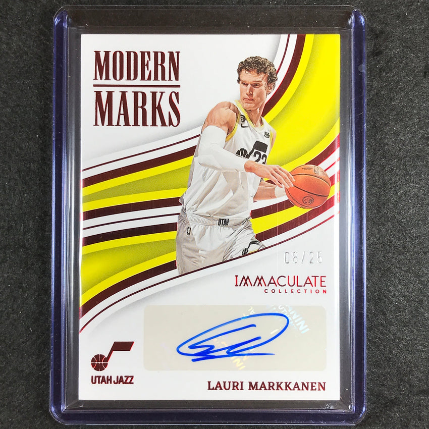 2022-23 Immaculate Lauri Markkanen Modern Marks Auto Red 8/25