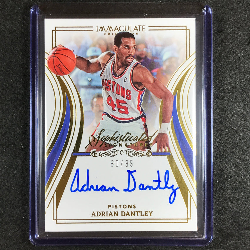 2022-23 Immaculate Adrian Dantley Sophisticated Signatures Auto 60/99