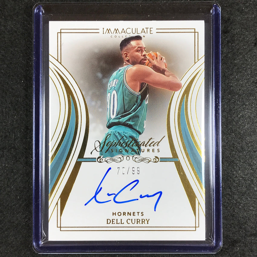 2022-23 Immaculate Dell Curry Sophisticated Signatures Auto 70/99