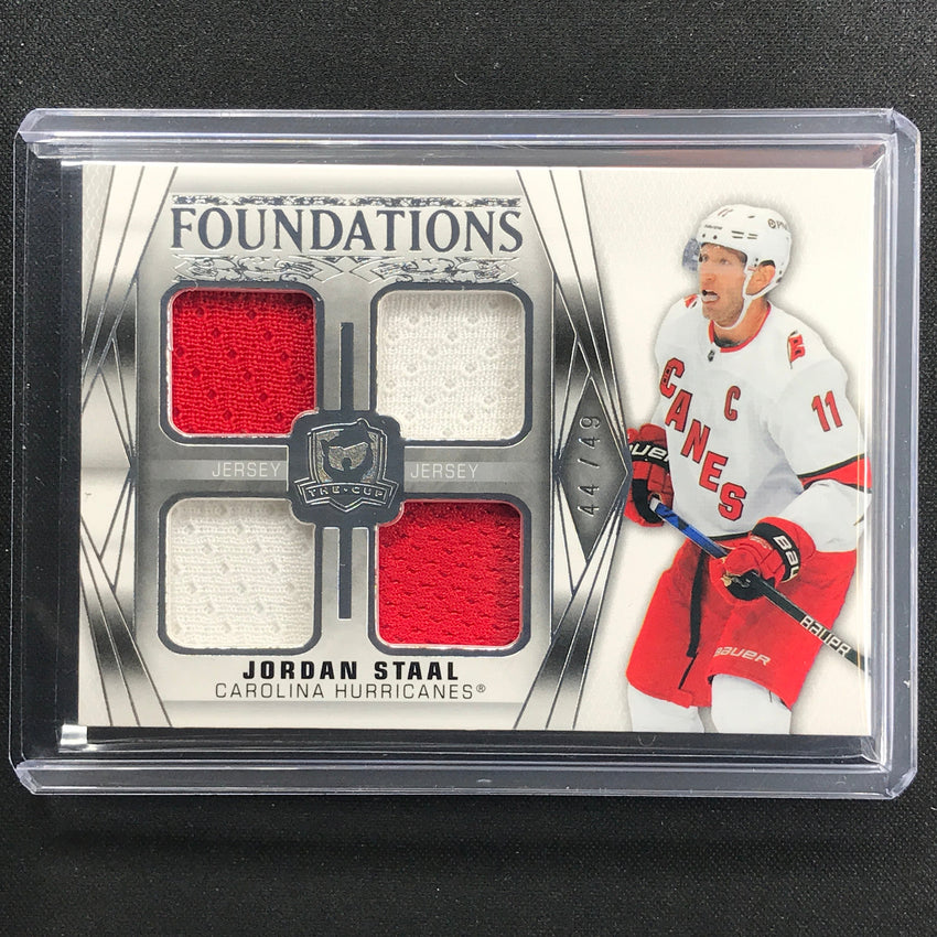2020-21 The Cup Jordan Staal Foundations Quad Jersey Relic 44/49