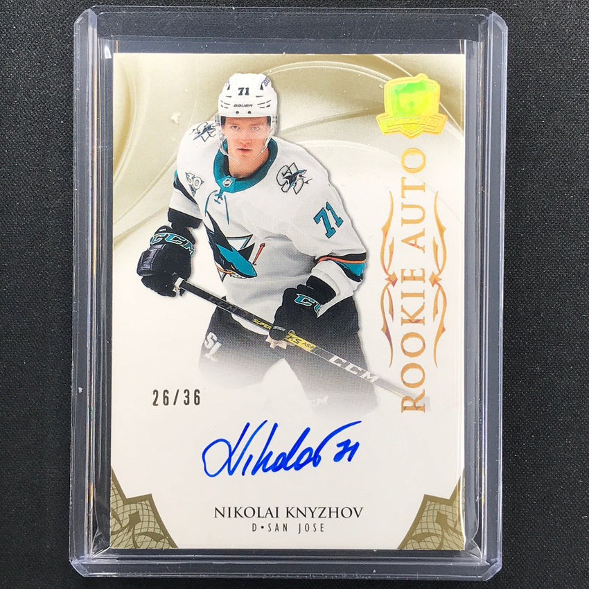 2020-21 The Cup Nikolai Knyzhov Rookie Gold Spectrum Foil Auto 26/36