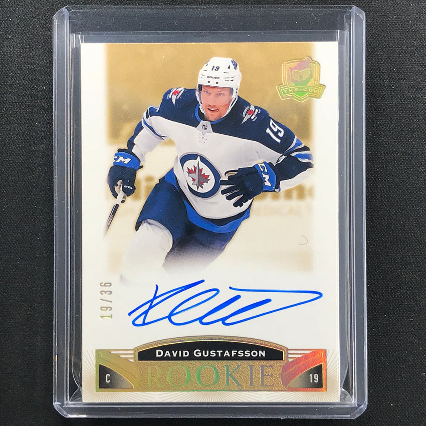 2020-21 The Cup David Gustafsson 2019-20 Update Rookie Gold Foil Auto 19/36