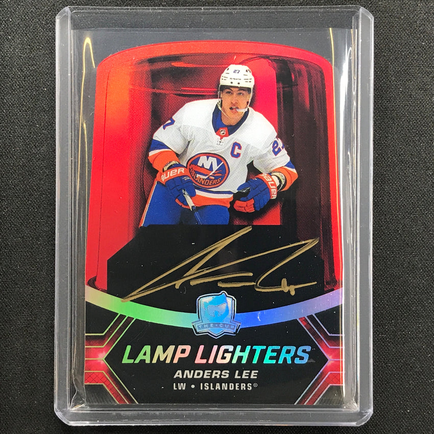 2020-21 The Cup Anders Lee Lamp Lighters Die-cut Auto No Le