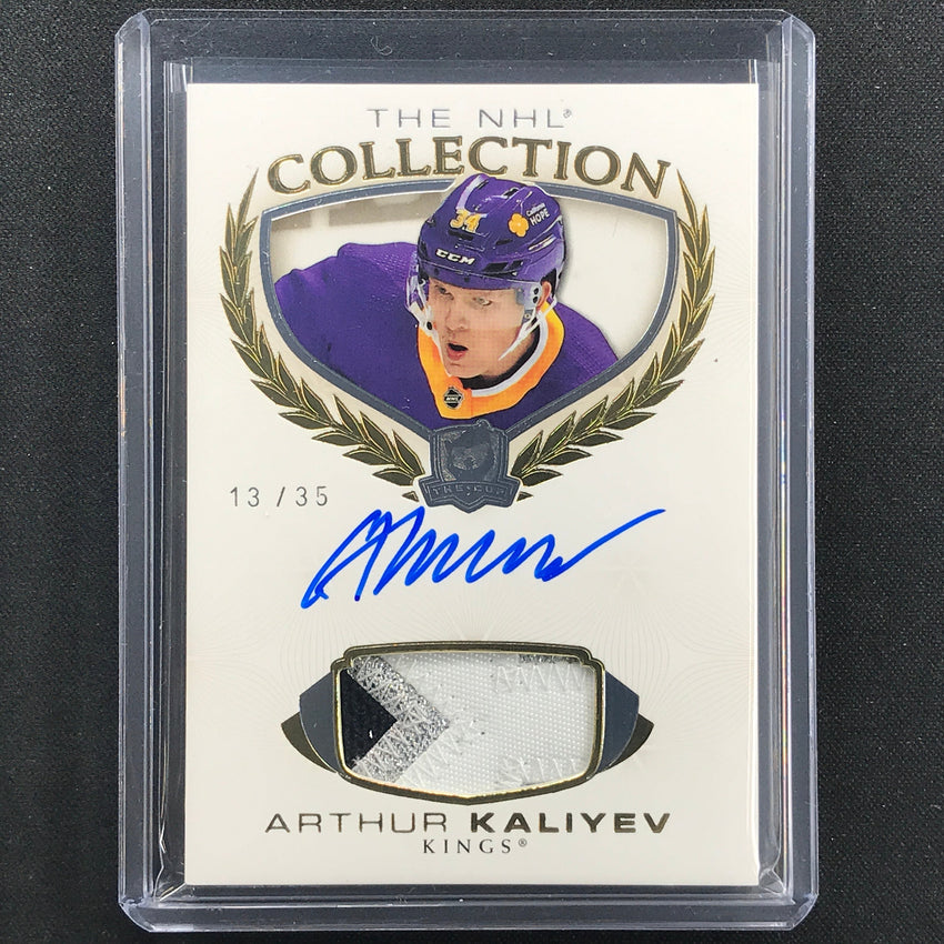 2020-21 The Cup Arthur Kaliyev The Nhl Collection Relic Patch Auto 13/35