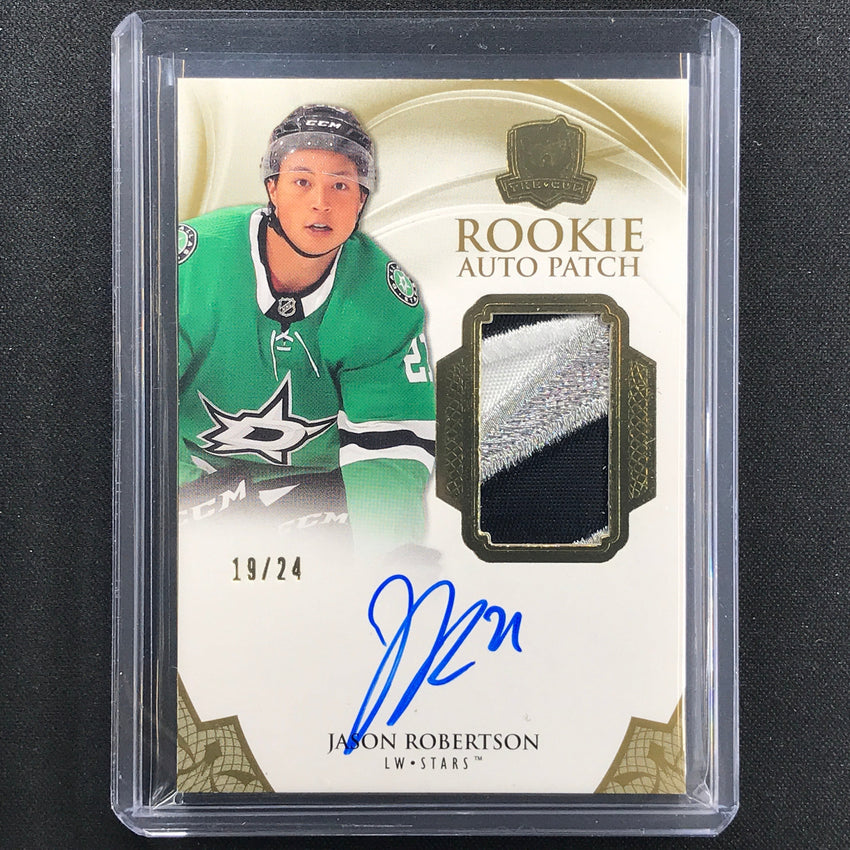 2020-21 The Cup Jason Robertson Rookie Auto Patch Gold Foil 19/24