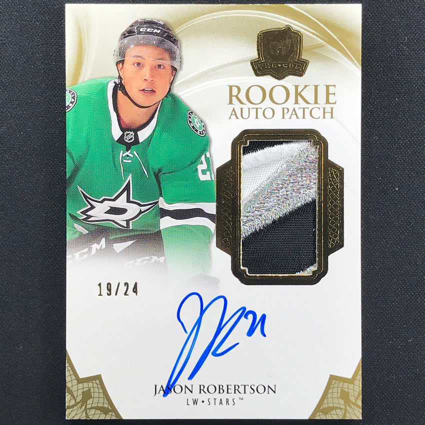 2020-21 The Cup Jason Robertson Rookie Auto Patch Gold Foil 19/24