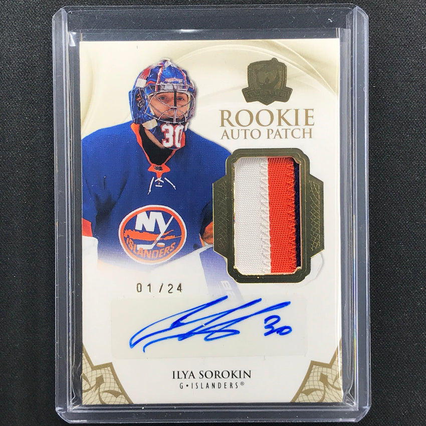 2020-21 The Cup Ilya Sorokin Rookie Auto Patch Gold Foil 1/24