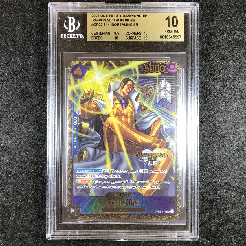 BGS 10 Borsalino - OP02-114 - 2023 Championship Regional Top 64 Prize Promo 997