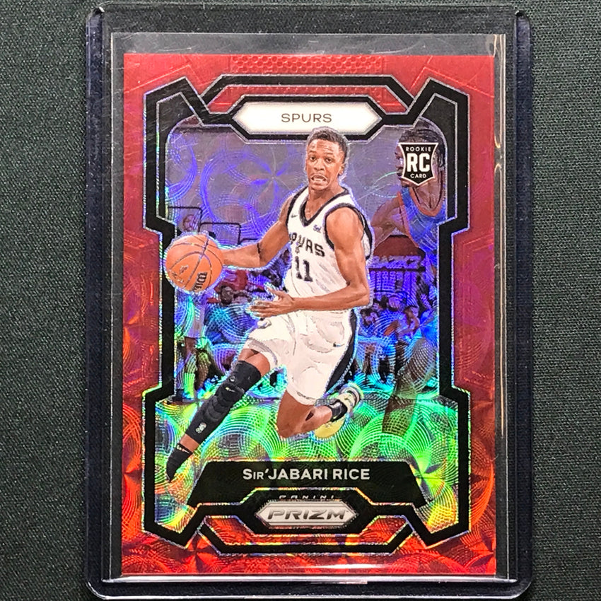 2023-24 Prizm Sirjabari Rice Rookie Choice Red 88/88 #299