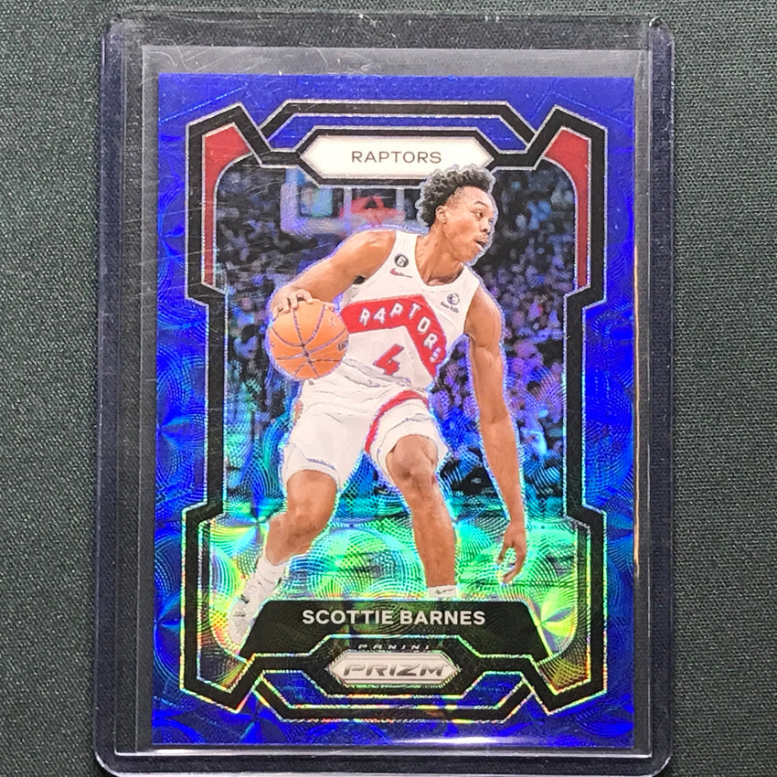 2023-24 Prizm Scottie Barnes Choice Blue 28/49 No 24