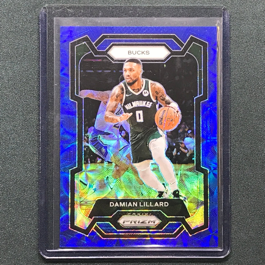 2023-24 Prizm Damian Lillard Choice Blue 24/49 No 35