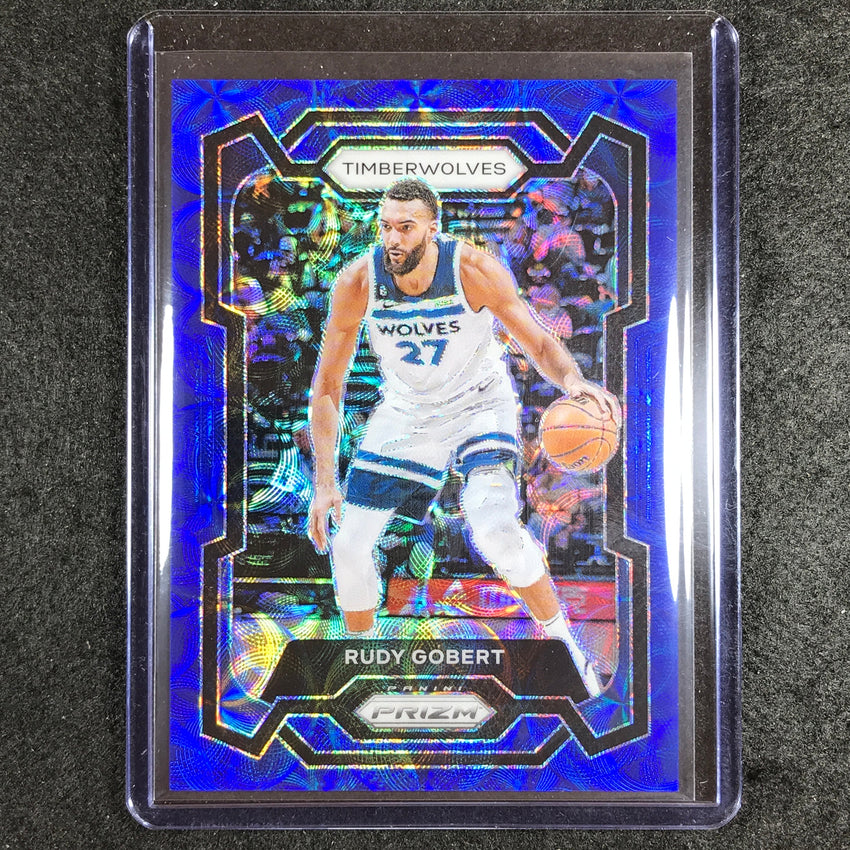 2023-24 Prizm Rudy Gobert Choice Blue 25/49 #59