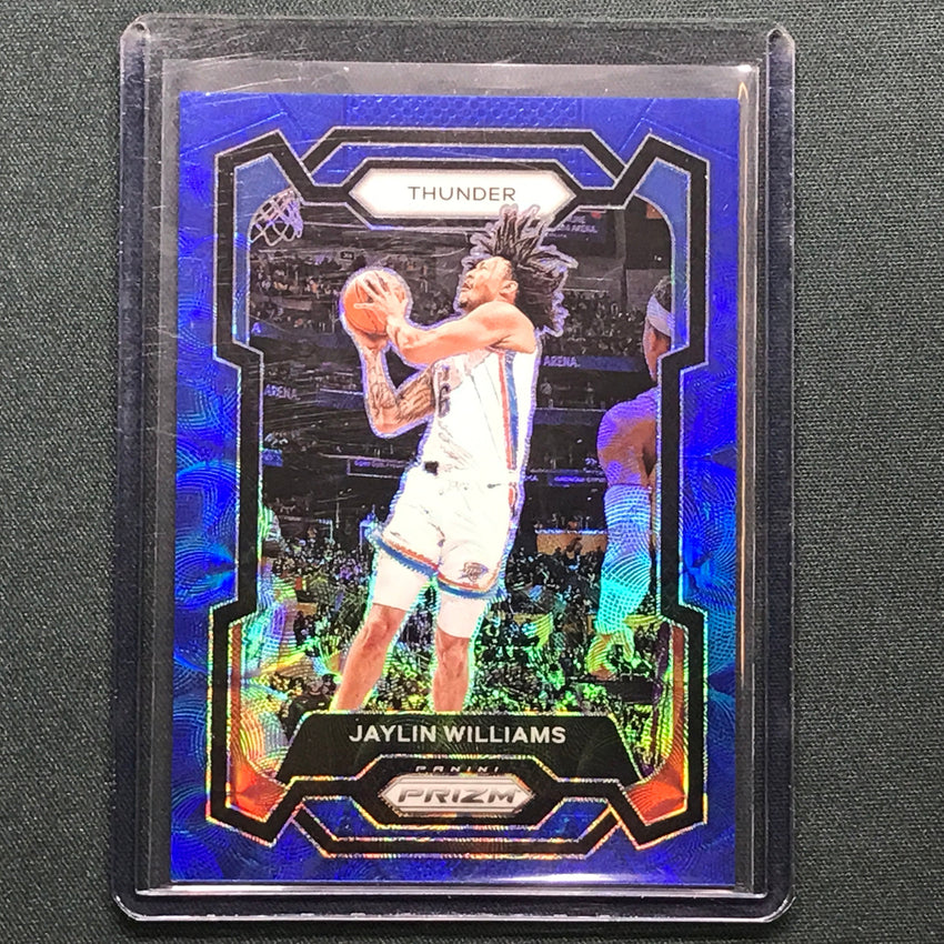 2023-24 Prizm Jaylin Williams Choice Blue 7/49 #214
