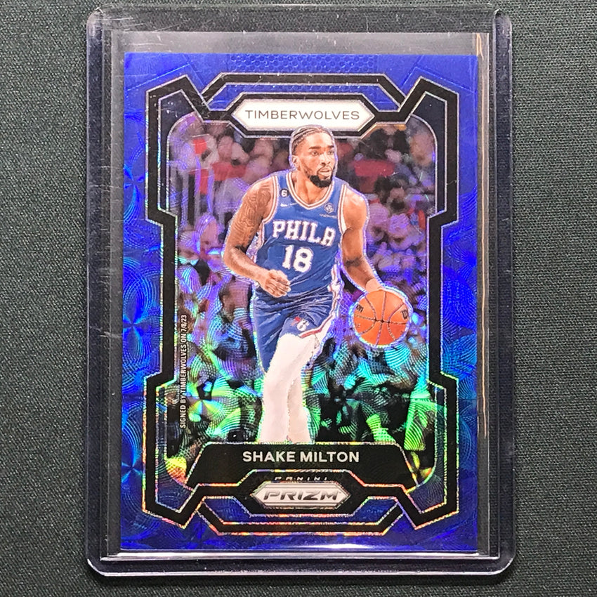 2023-24 Prizm Shake Milton Choice Blue 34/49 #215