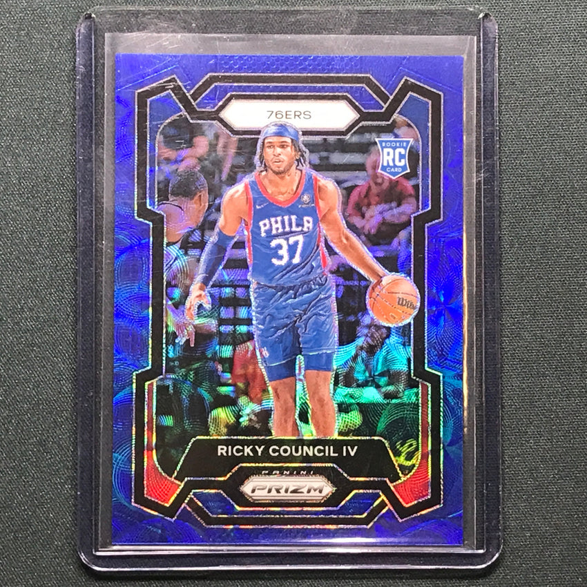2023-24 Prizm Ricky Council Iv Rookie Choice Blue 8/49 No 294