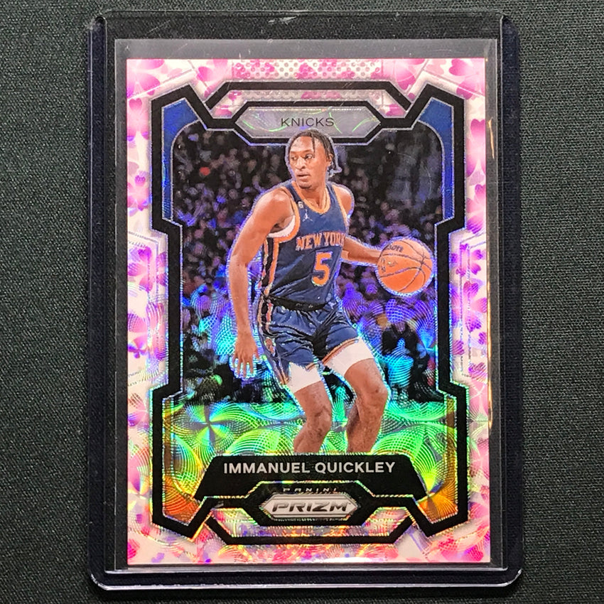 2023-24 Prizm Immanuel Quickley Choice Cherry Blossom 6/20 No 33