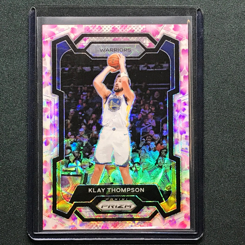 2023-24 Prizm Klay Thompson Choice Cherry Blossom 18/20 No 109
