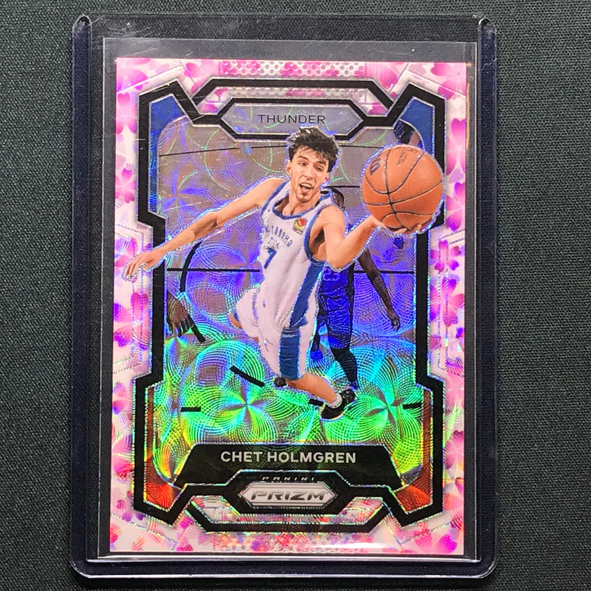 2023-24 Prizm Chet Holmgren Choice Cherry Blossom 14/20 No 115