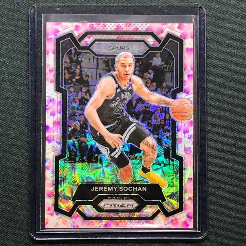 2023-24 Prizm Jeremy Sochan Choice Cherry Blossom 20/20 No 122