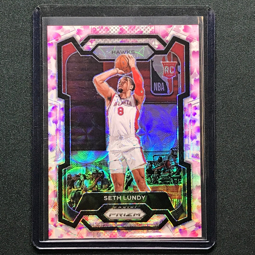 2023-24 Prizm Seth Lundy Rookie Choice Cherry Blossom 16/20 #138
