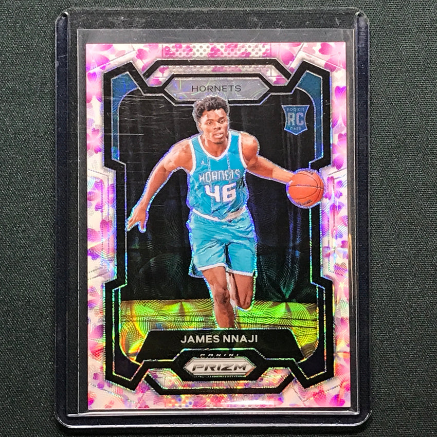 2023-24 Prizm James Nnaji Rookie Choice Cherry Blossom 17/20 No 159