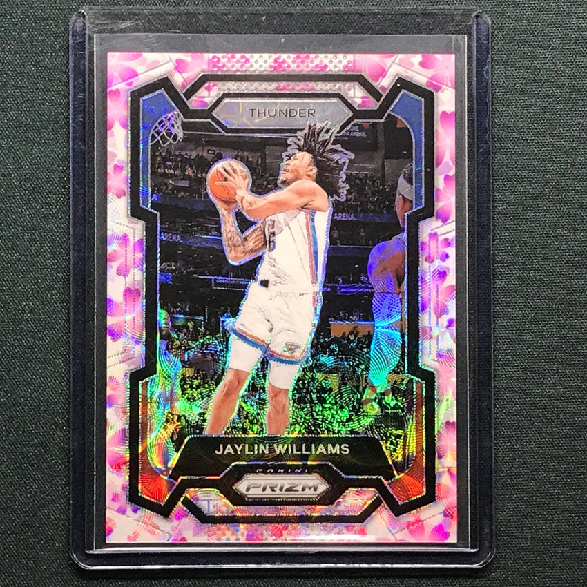 2023-24 Prizm Jaylin Williams Choice Cherry Blossom 12/20 No 214