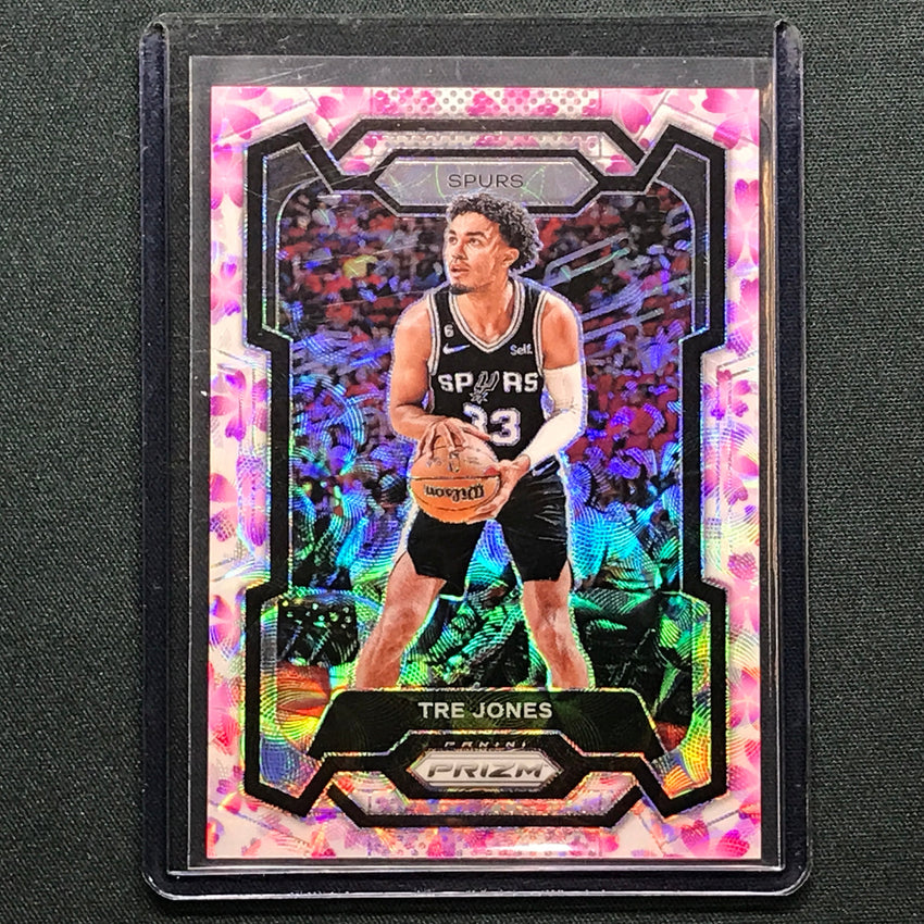 2023-24 Prizm Tre Jones Choice Cherry Blossom 20/20 No 232