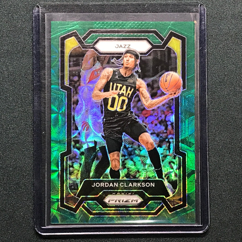 2023-24 Prizm Jordan Clarkson Choice Green 3/8 No 65
