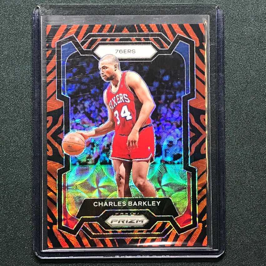 2023-24 Prizm Charles Barkley Choice Tiger Stripe No 180