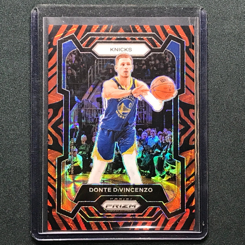 2023-24 Prizm Donte Divincenzo Choice Tiger Stripe No 280