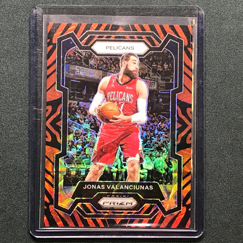 2023-24 Prizm Jonas Valanciunas Choice Tiger Stripe #289