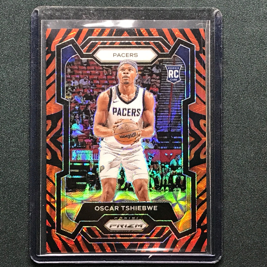 2023-24 Prizm Oscar Tshiebwe Rookie Choice Tiger Stripe No 292