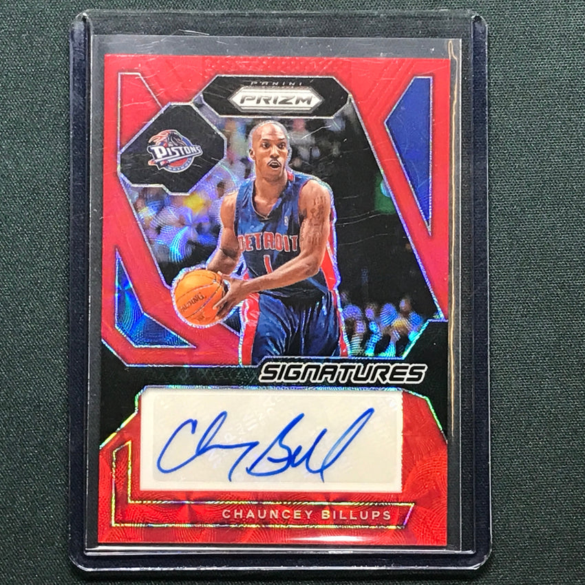 2023-24 Prizm Chauncey Billups Signatures Auto Choice Red 37/88