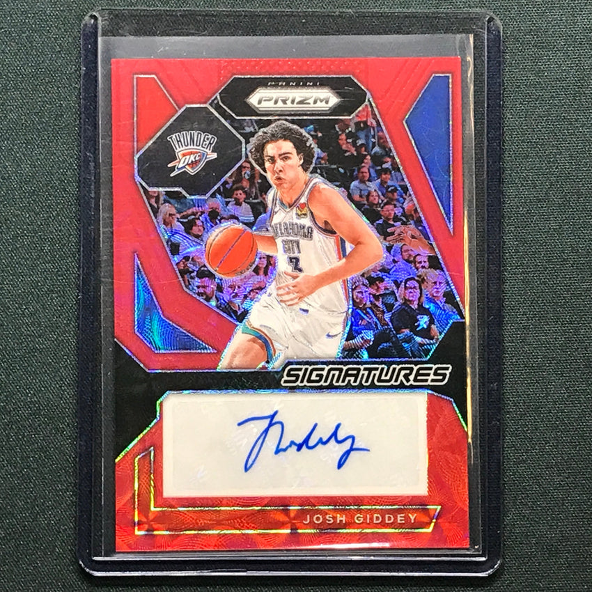 2023-24 Prizm Josh Giddey Signatures Auto Choice Red 48/88