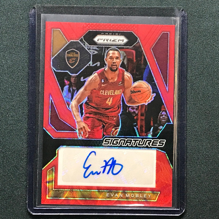 2023-24 Prizm Evan Mobley Signatures Auto Choice Red 54/88