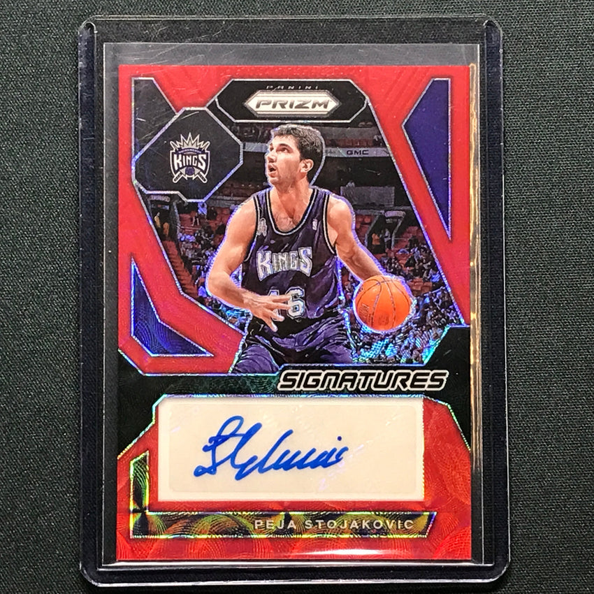 2023-24 Prizm Peja Stojakovic Signatures Auto Choice Red 20/88