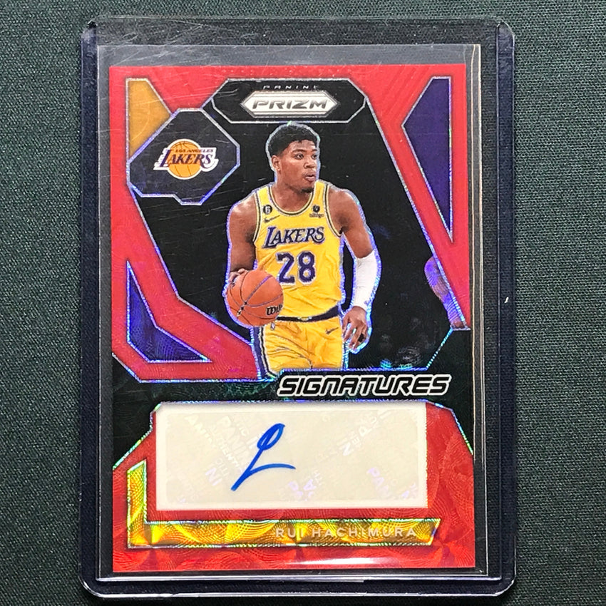 2023-24 Prizm Rui Hachimura Signatures Auto Choice Red 49/88