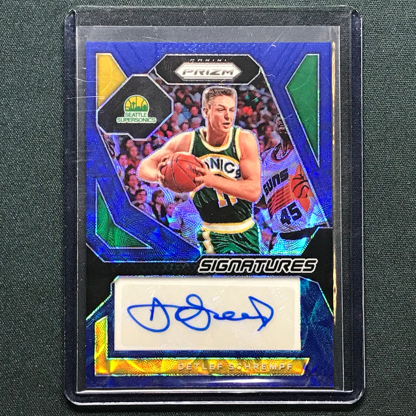 2023-24 Prizm Detlef Schrempf Signatures Auto Choice Blue 11/49