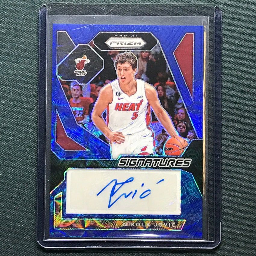 2023-24 Prizm Nikola Jovic Signatures Auto Choice Blue 30/35