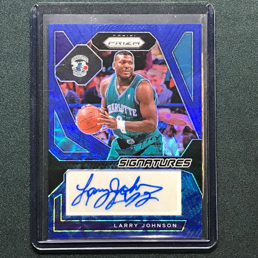 2023-24 Prizm Larry Johnson Signatures Auto Choice Blue 24/49