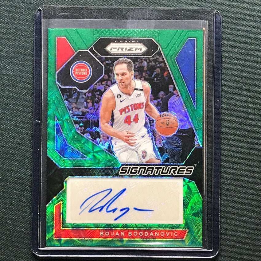 2023-24 Prizm Bojan Bogdanovic Signatures Auto Choice Green 6/8