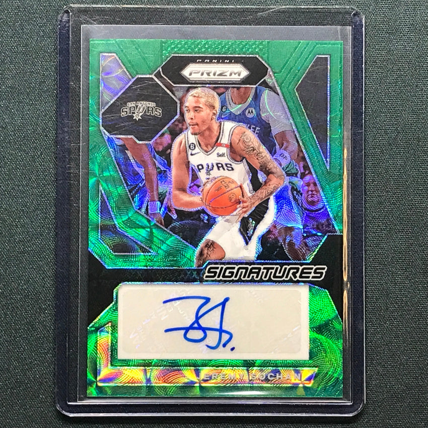 2023-24 Prizm Jeremy Sochan Signatures Auto Choice Green 8/8