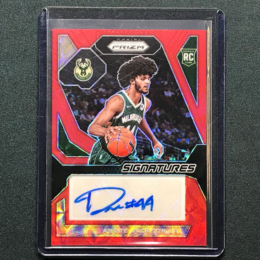 2023-24 Prizm Andre Jackson Jr. Rookie Signatures Auto Choice Red 5/88