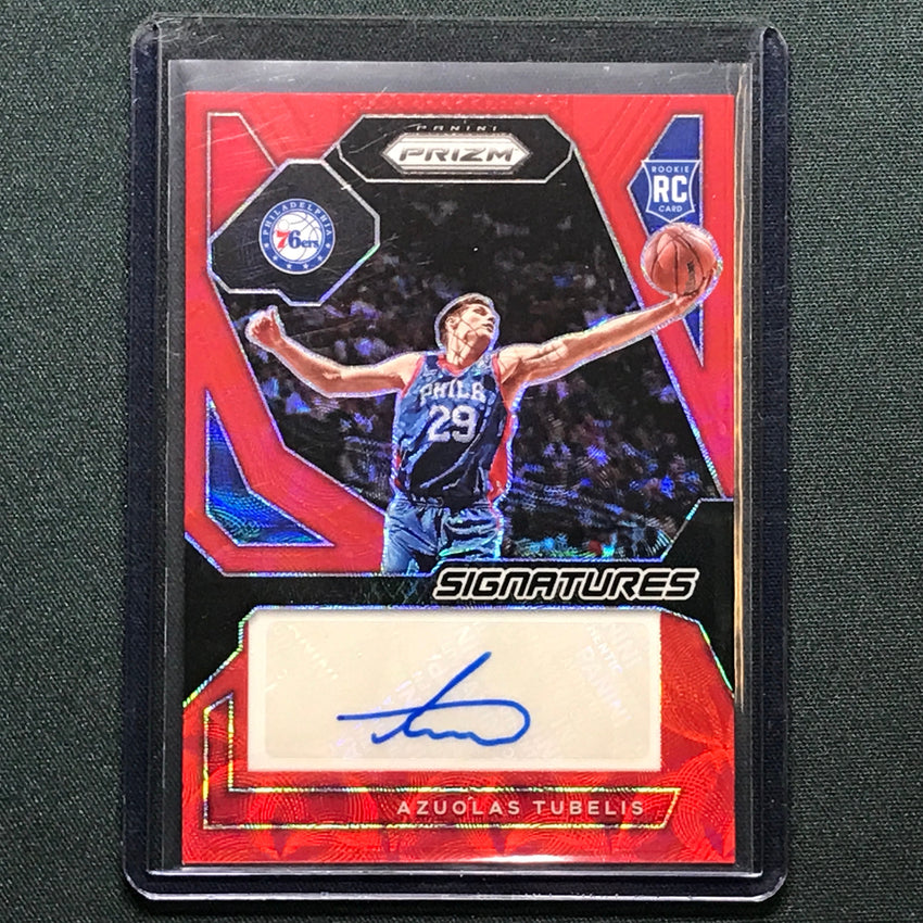 2023-24 Prizm Azuolas Tubelis Rookie Signatures Auto Choice Red 36/88