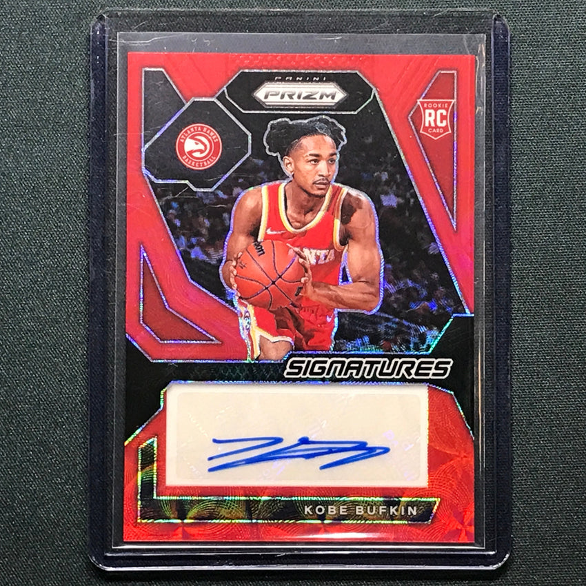 2023-24 Prizm Kobe Bufkin Rookie Signatures Auto Choice Red 37/88