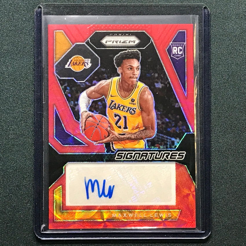 2023-24 Prizm Maxwell Lewis Rookie Signatures Auto Choice Red 47/88