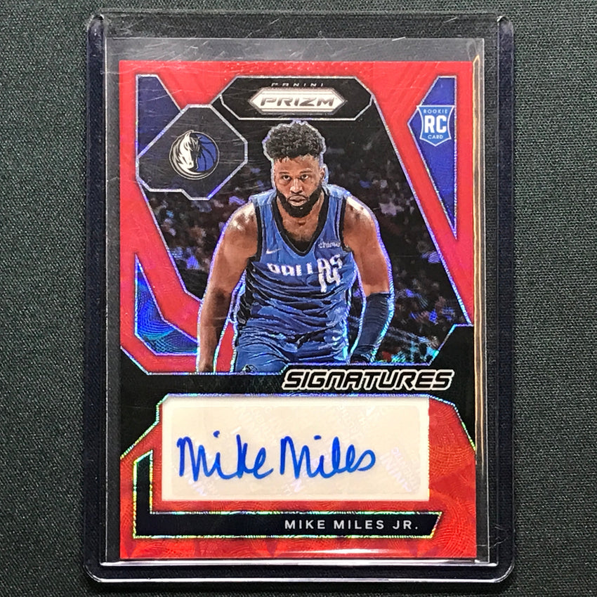 2023-24 Prizm Mike Miles Jr. Rookie Signatures Auto Choice Red 46/88