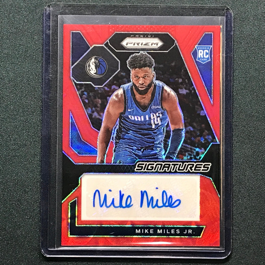 2023-24 Prizm Mike Miles Jr. Rookie Signatures Auto Choice Red 77/88