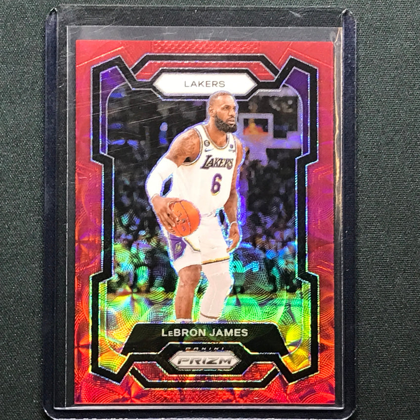 2023-24 Prizm Lebron James Choice Red 4/88 No 63