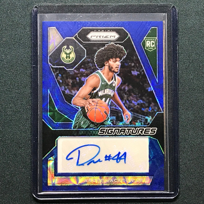 2023-24 Prizm Andre Jackson Jr. Rookie Signatures Auto Choice Blue 35/49
